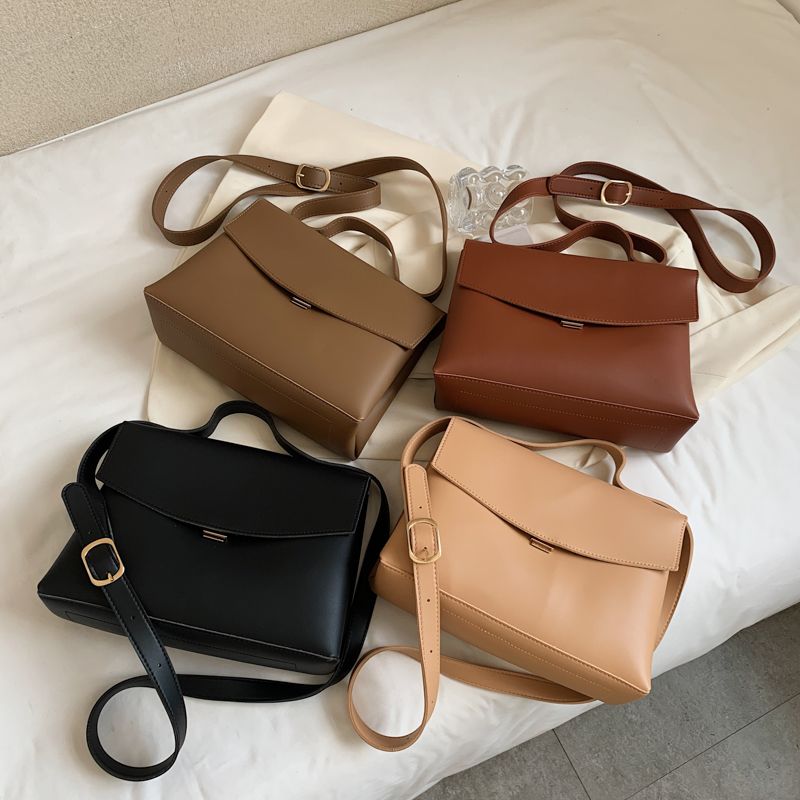 Bianco Dames Kleine Leren Crossbody Handtas - Zwart