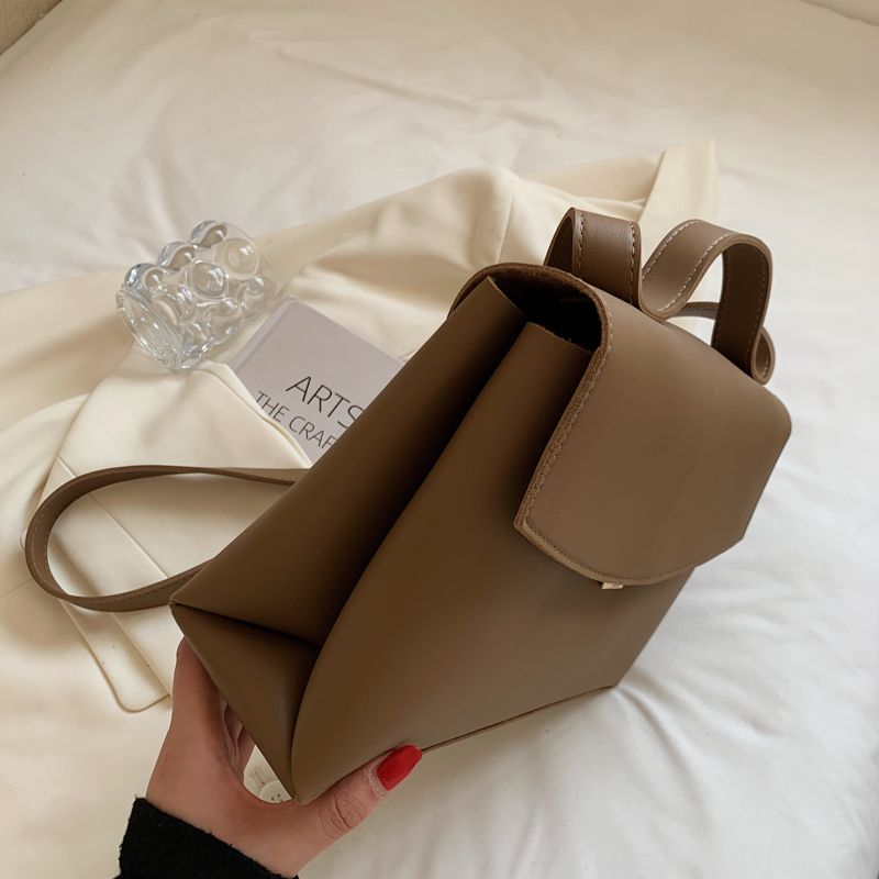 Bianco Dames Kleine Leren Crossbody Handtas - Zwart