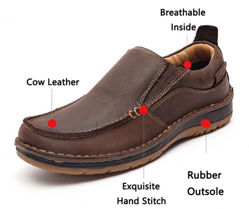 Biar Heren Loafers Casual Schoenen - Koffie