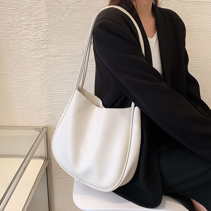Bilin Dames Leren Bucket Shoulder Handtas - Groen