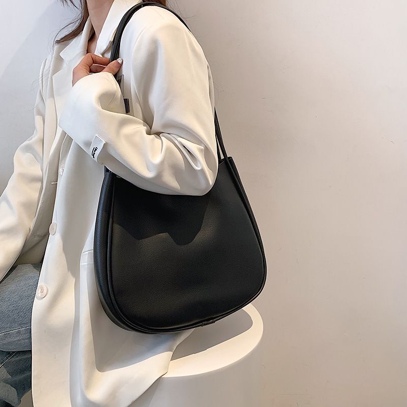 Bilin Dames Leren Bucket Shoulder Handtas - Groen