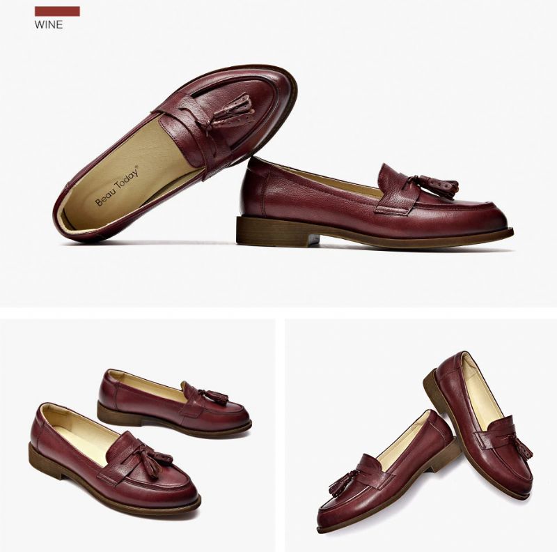 Billy Damesschoenen Met Leren Loafers - Zwart Kort Pluche