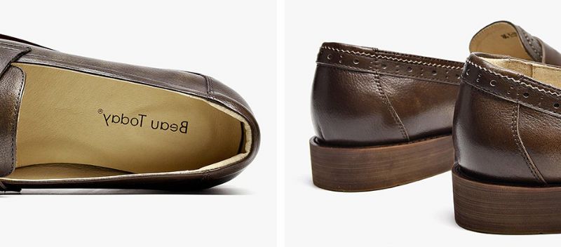 Billy Damesschoenen Met Leren Loafers - Zwart Kort Pluche