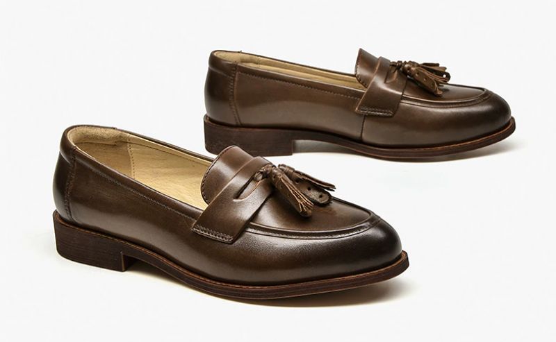 Billy Damesschoenen Met Leren Loafers - Zwart Kort Pluche