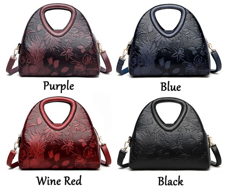 Billy Luxe Handtas Voor Dames Van Hoogwaardig Leer - Rood