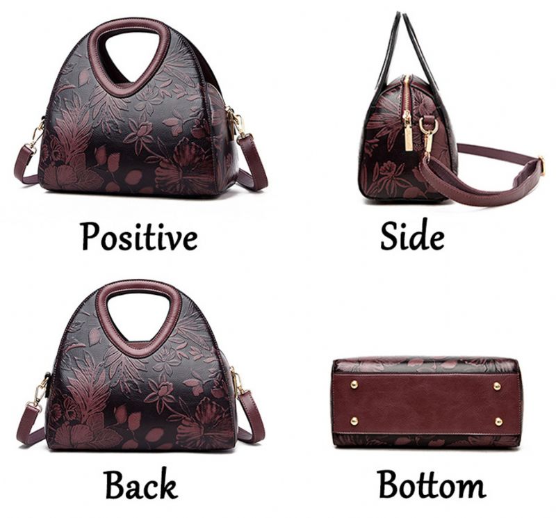 Billy Luxe Handtas Voor Dames Van Hoogwaardig Leer - Rood