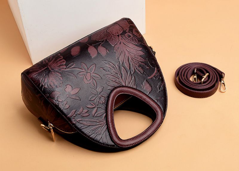 Billy Luxe Handtas Voor Dames Van Hoogwaardig Leer - Rood
