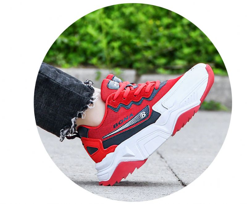 Biondi Dames Mode Sneaker - Lichtgrijs Roze