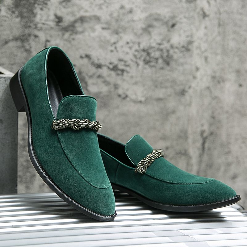Blake Heren Loafers Dress Schoenen - Groen