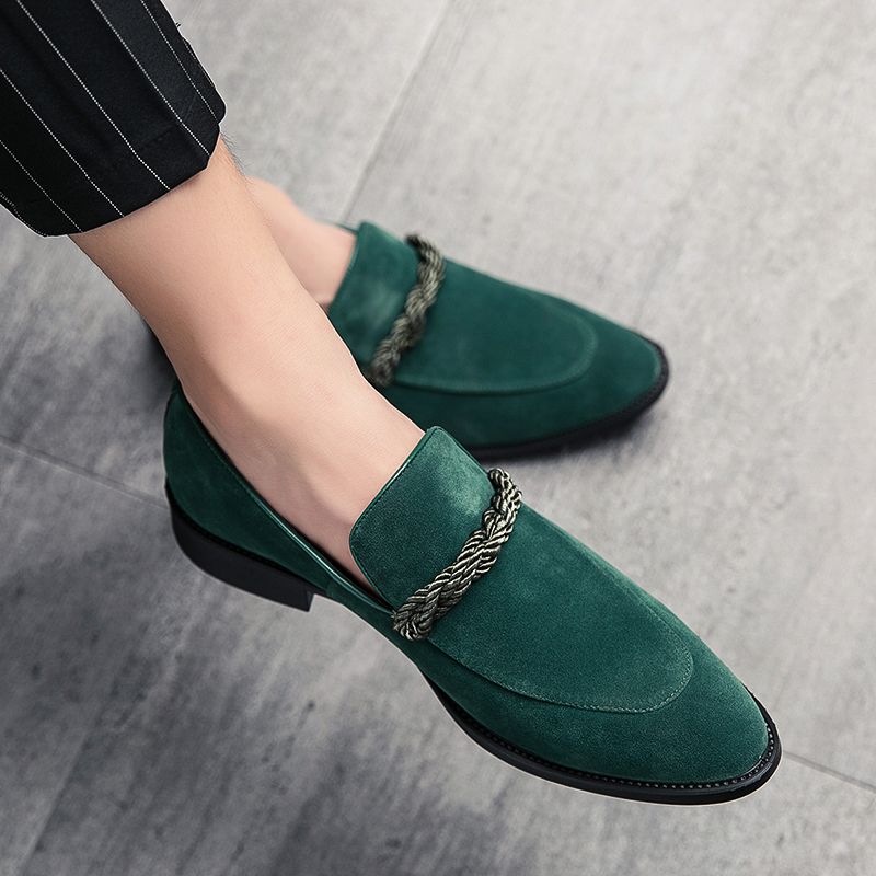 Blake Heren Loafers Dress Schoenen - Groen