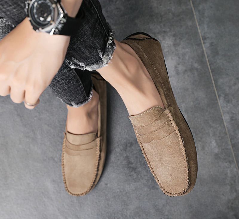 Blas Heren Loafer Schoenen - Khaki