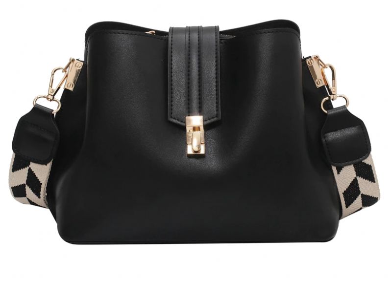 Bonay Handtas Voor Dames Luxe Designerleer - Zwart