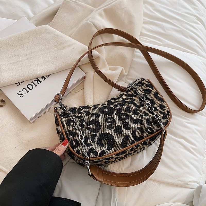 Bonnet Dames Kleine Schouder Handtas - Luipaardpatroon