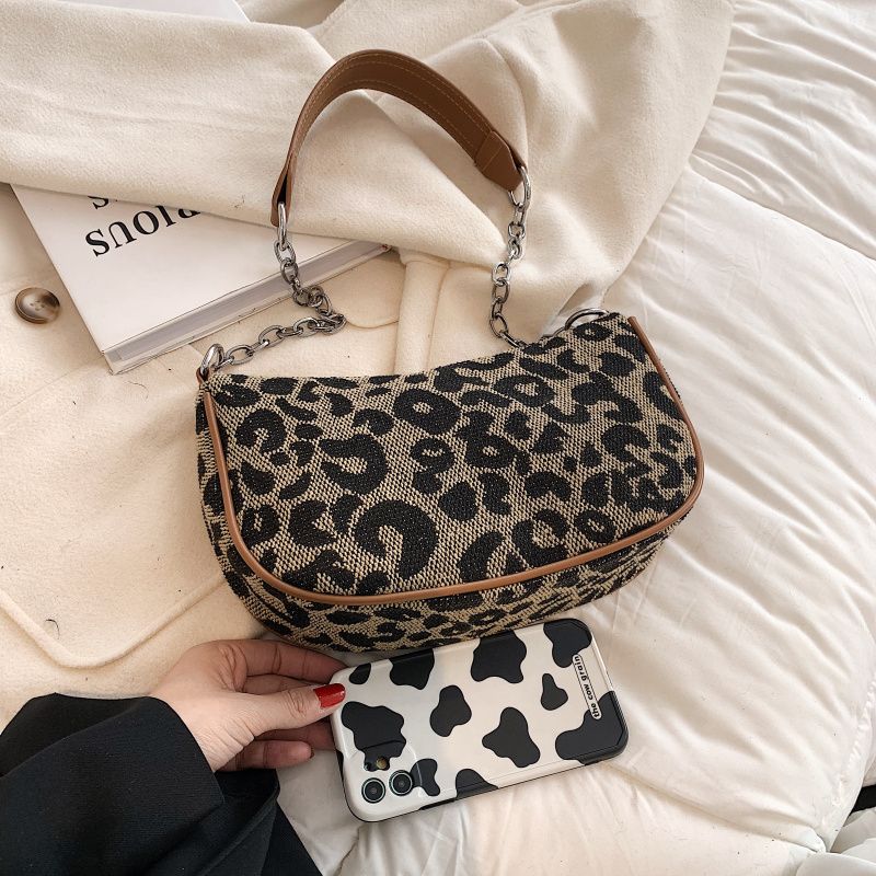 Bonnet Dames Kleine Schouder Handtas - Luipaardpatroon