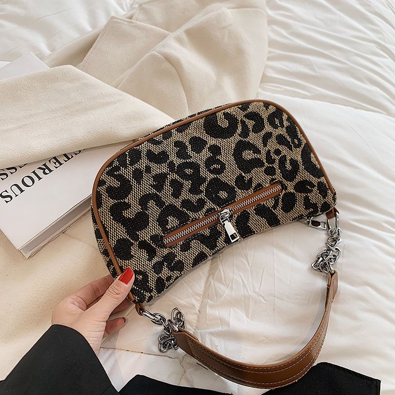Bonnet Dames Kleine Schouder Handtas - Luipaardpatroon