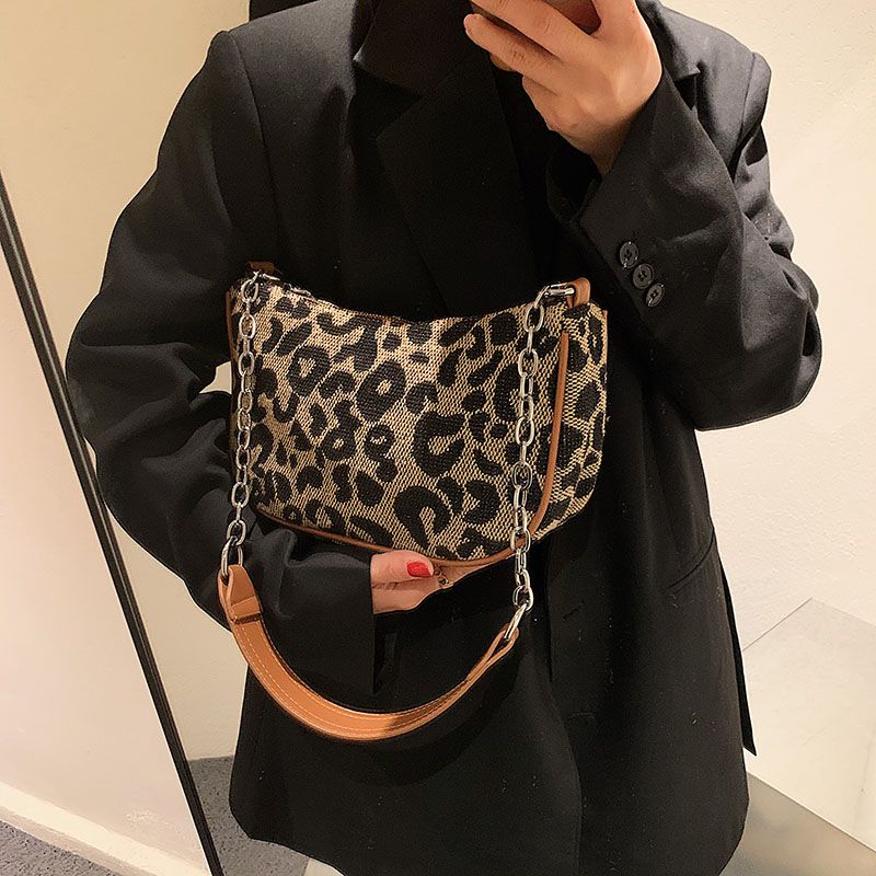 Bonnet Dames Kleine Schouder Handtas - Luipaardpatroon
