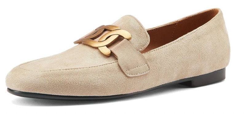 Borda Dames Platte Loafer Schoenen - Zwart