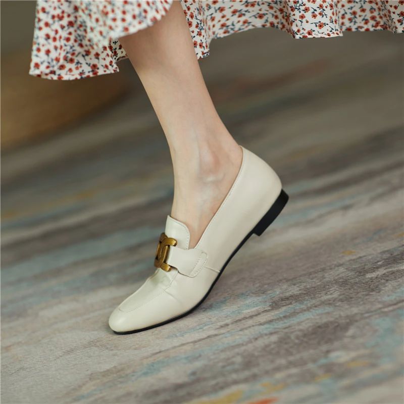 Borda Dames Platte Loafer Schoenen - Zwart