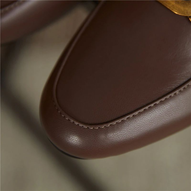 Borda Dames Platte Loafer Schoenen - Zwart