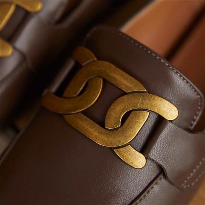 Borda Dames Platte Loafer Schoenen - Zwart