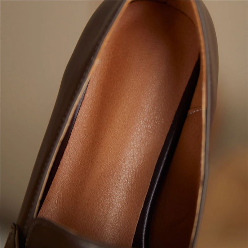 Borda Dames Platte Loafer Schoenen - Zwart