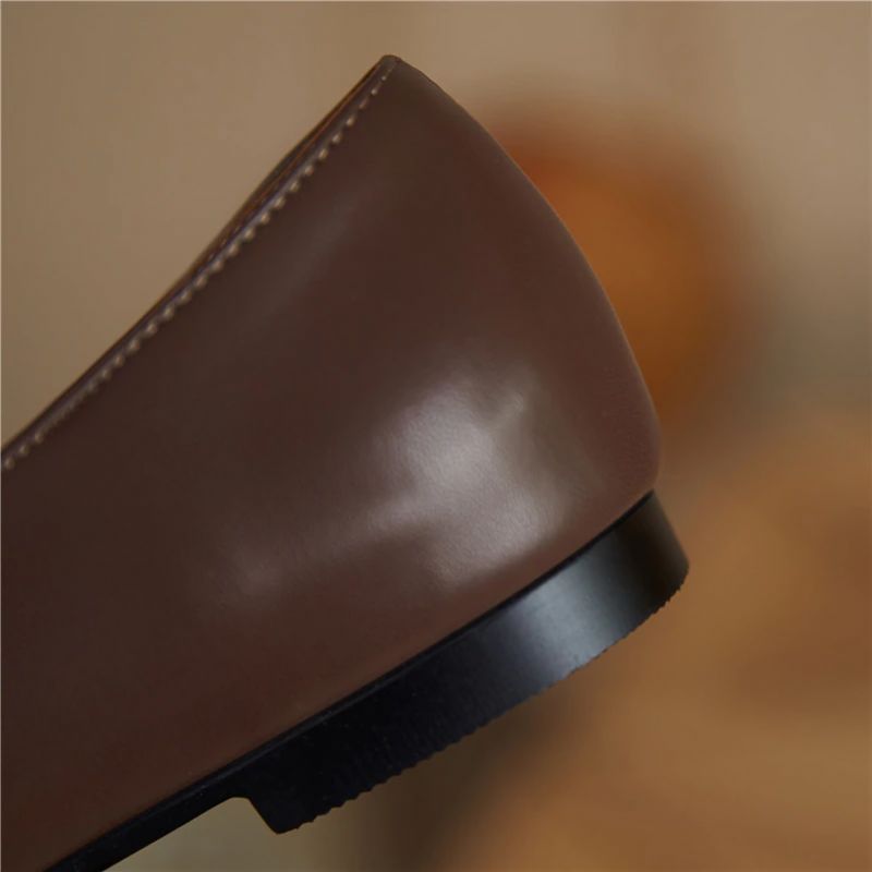 Borda Dames Platte Loafer Schoenen - Zwart