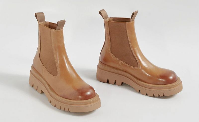 Borja Dames Platform Zwarte Laarzen - Zwart Fluweel