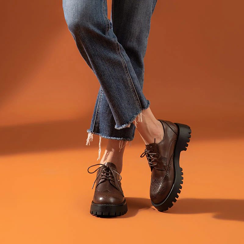 Boston Dames Oxford Schoenen - Zwart