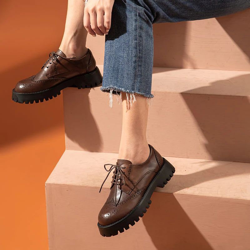 Boston Dames Oxford Schoenen - Zwart
