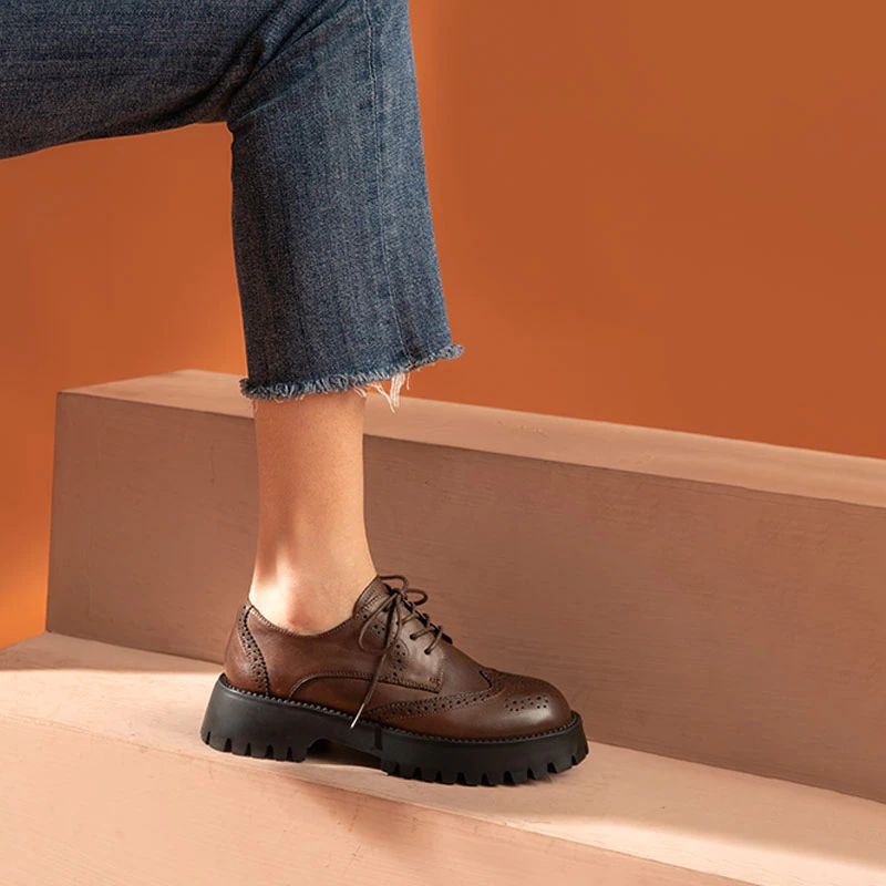 Boston Dames Oxford Schoenen - Zwart