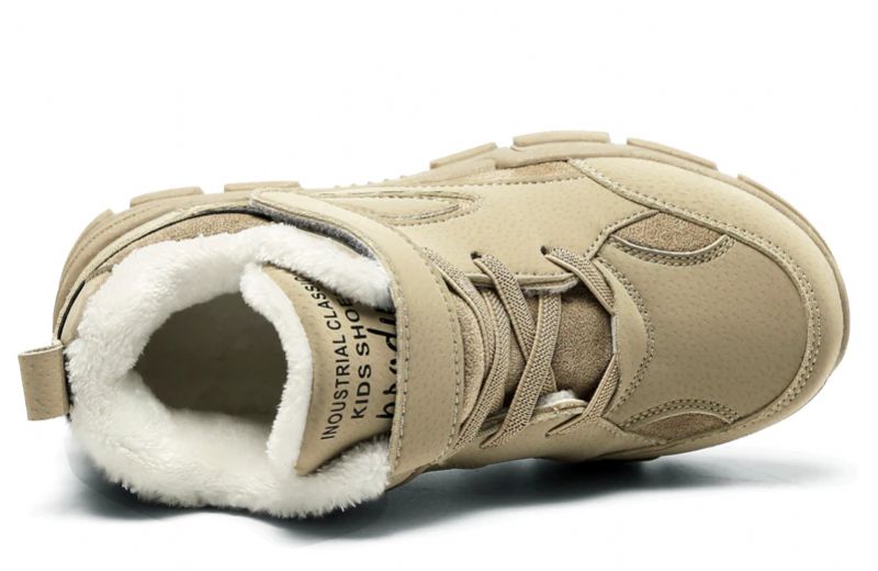 Brandon Jongens Warme Sneaker - Bruin Bont