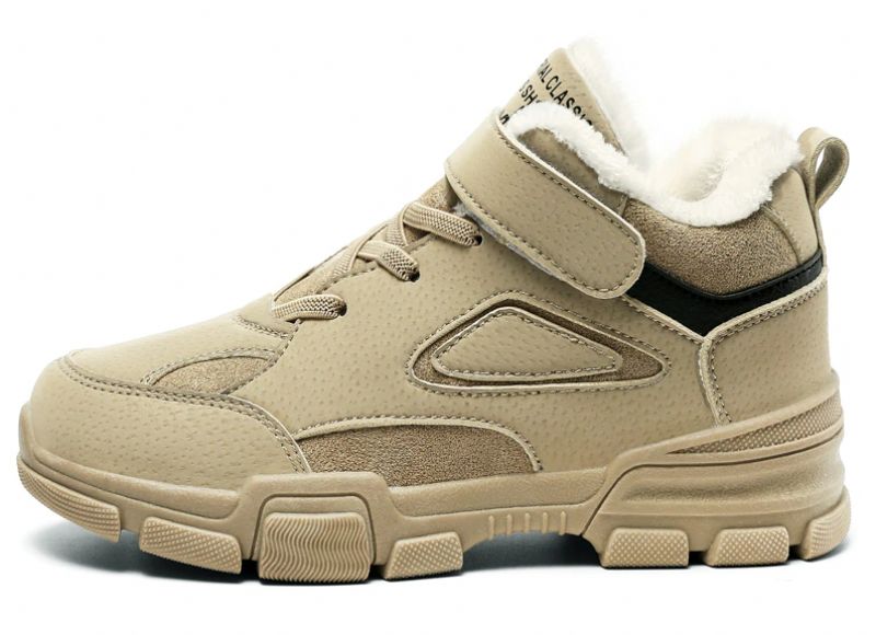 Brandon Jongens Warme Sneaker - Bruin Bont