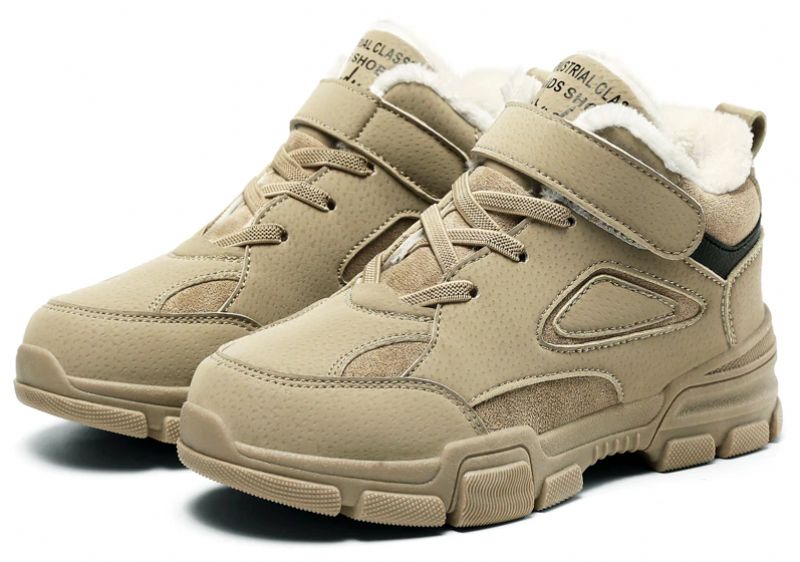 Brandon Jongens Warme Sneaker - Bruin Bont
