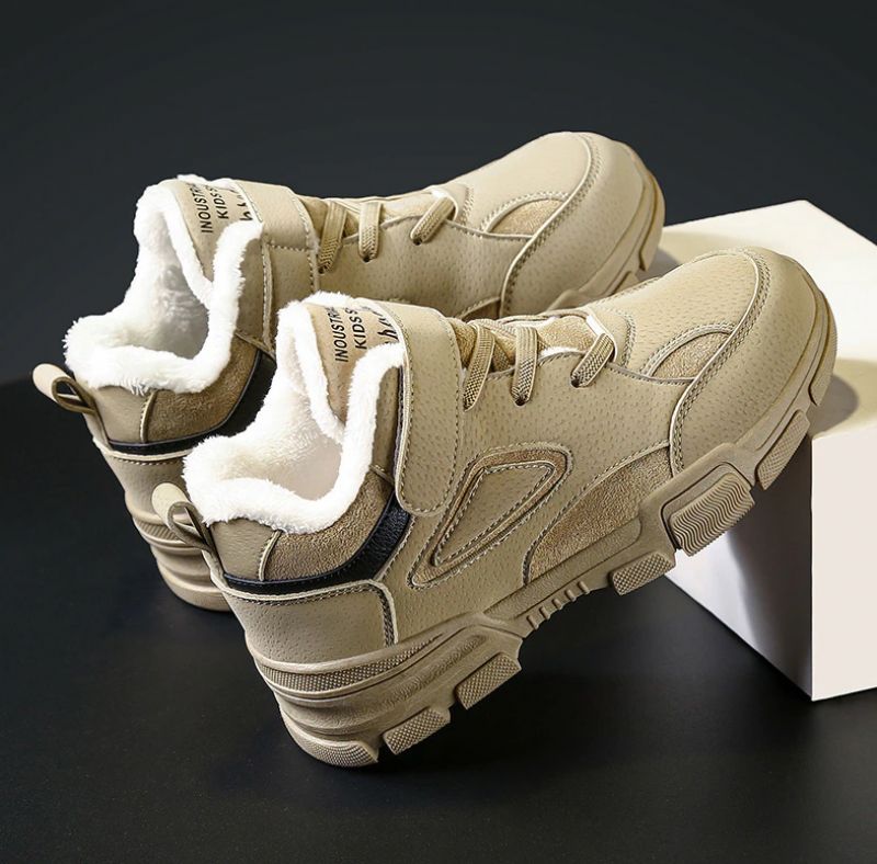 Brandon Jongens Warme Sneaker - Bruin Bont
