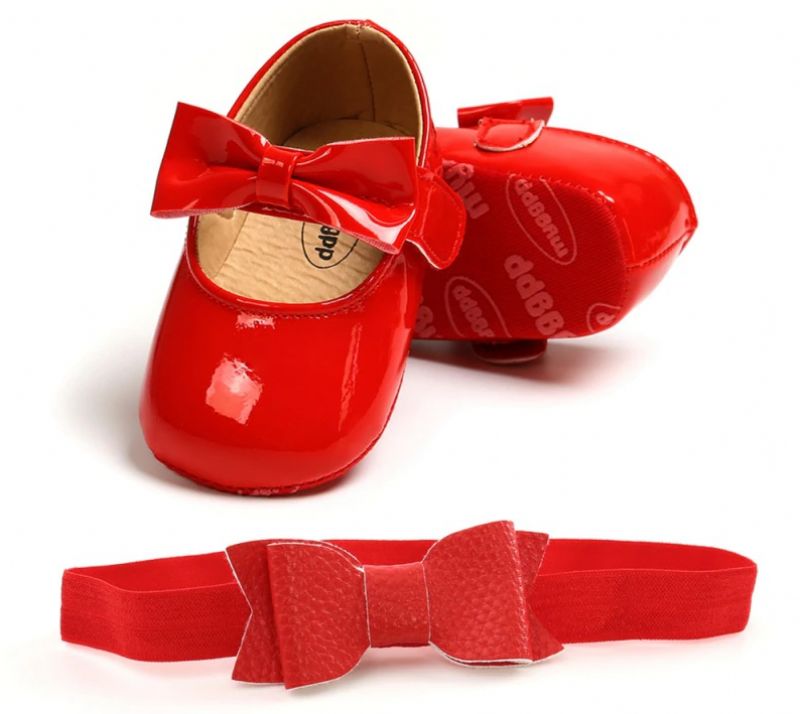 Brenda Baby Meisjes Platte Schoenen - Rood