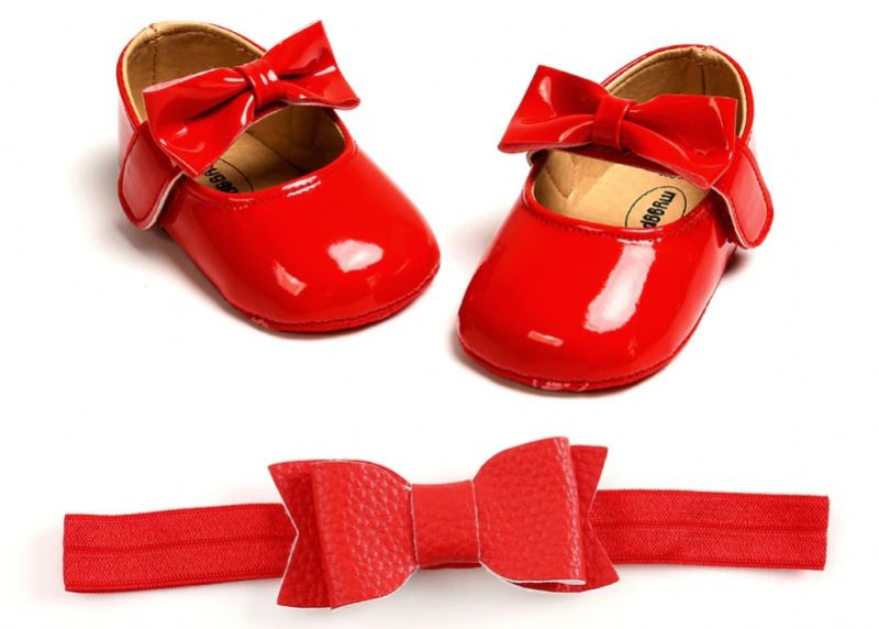 Brenda Baby Meisjes Platte Schoenen - Rood