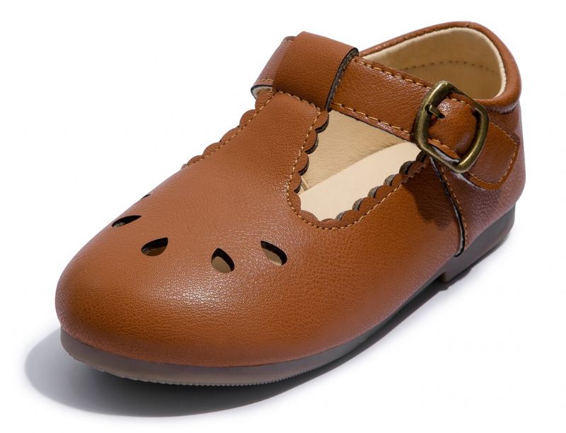 Brenda Meisjes Platte Schoenen - Bruin