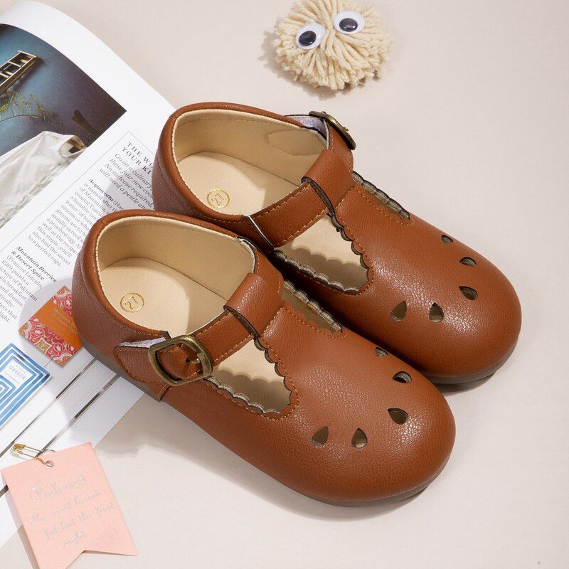 Brenda Meisjes Platte Schoenen - Bruin