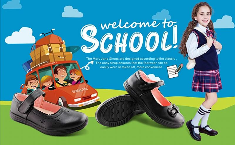 Brigget Meisjes School Schoenen - Zwart