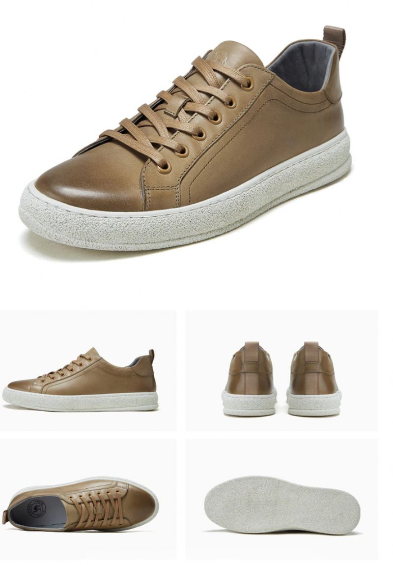 Briggs Heren Casual Sneaker - Olijfgroen