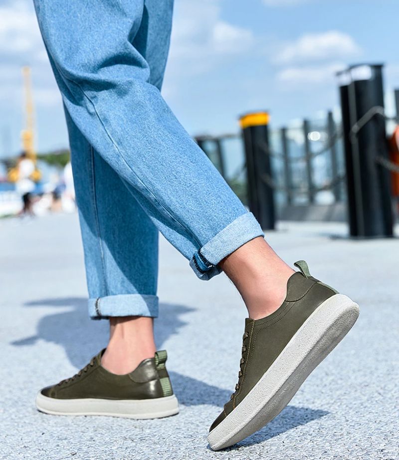 Briggs Heren Casual Sneaker - Olijfgroen