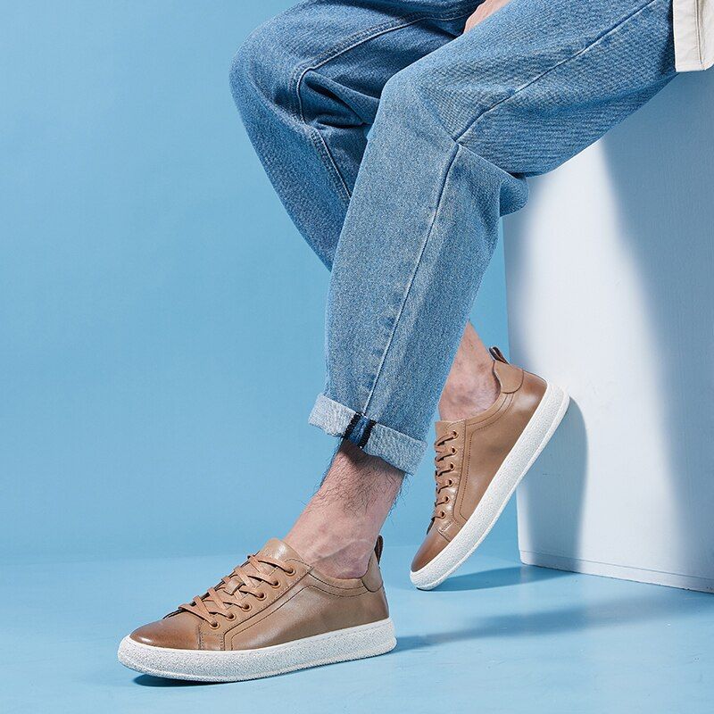 Briggs Heren Casual Sneaker - Olijfgroen