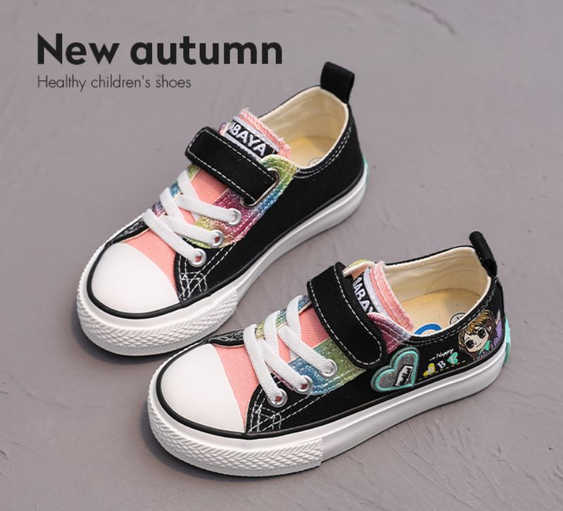 Britany Meisjes Casual Sneaker - Zwart