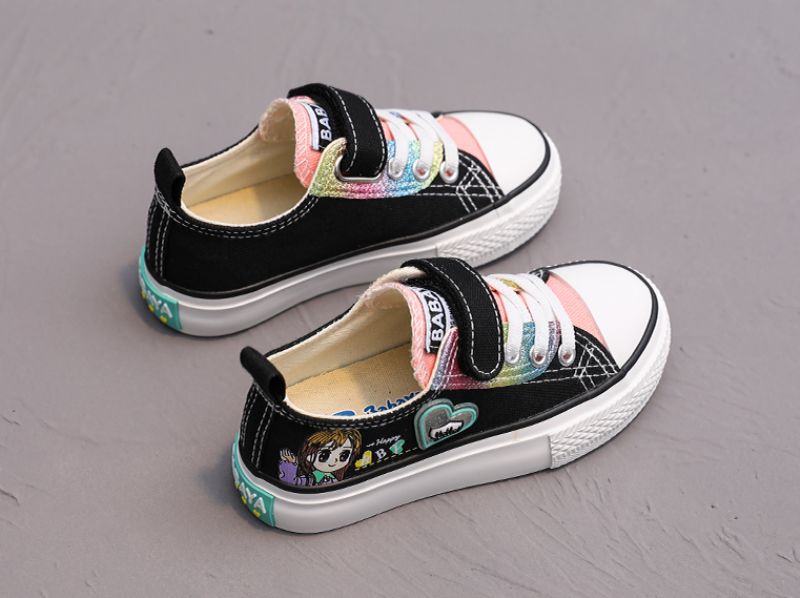 Britany Meisjes Casual Sneaker - Zwart