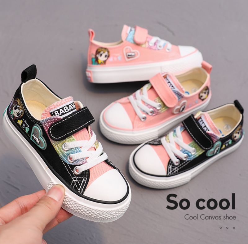 Britany Meisjes Casual Sneaker - Zwart