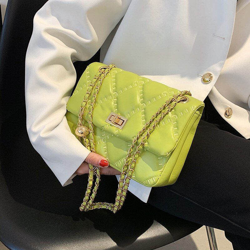 Brito Dames Leren Flap Schouder Handtas - Groot Wit