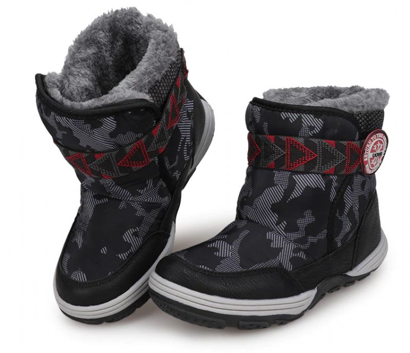 Brito Unisex Kinderen Winterlaarzen - Zwart Bont