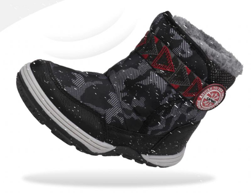 Brito Unisex Kinderen Winterlaarzen - Zwart Bont