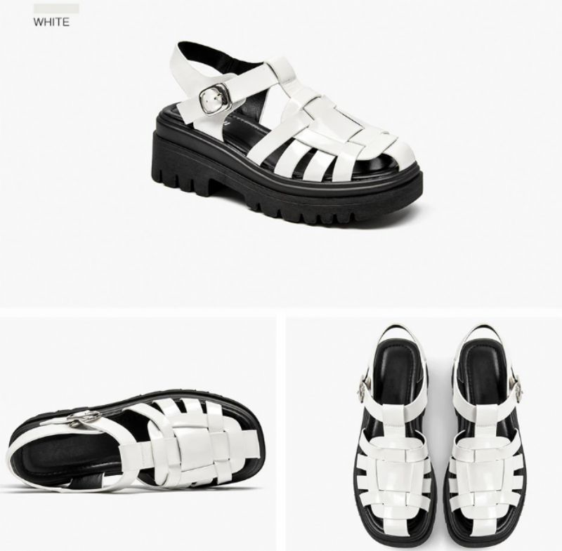 Brussel Dames Sandaal Platform Schoenen - Zwart