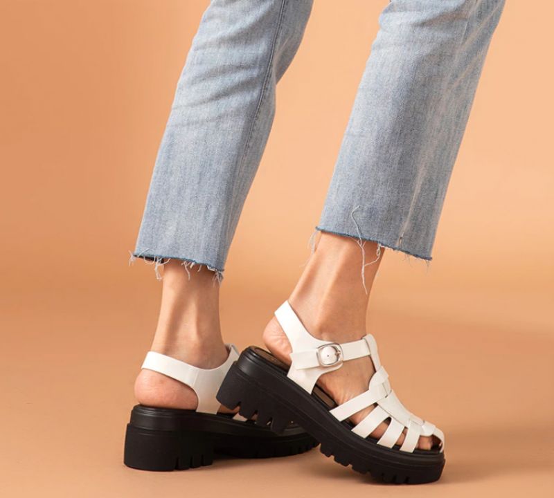 Brussel Dames Sandaal Platform Schoenen - Zwart
